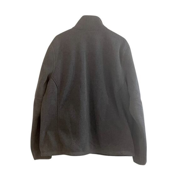 LL Bean Men's XL Zip Up Fleece Dark Gray Preppy Casual Winter College EUC 500020 - Picture 4 of 6